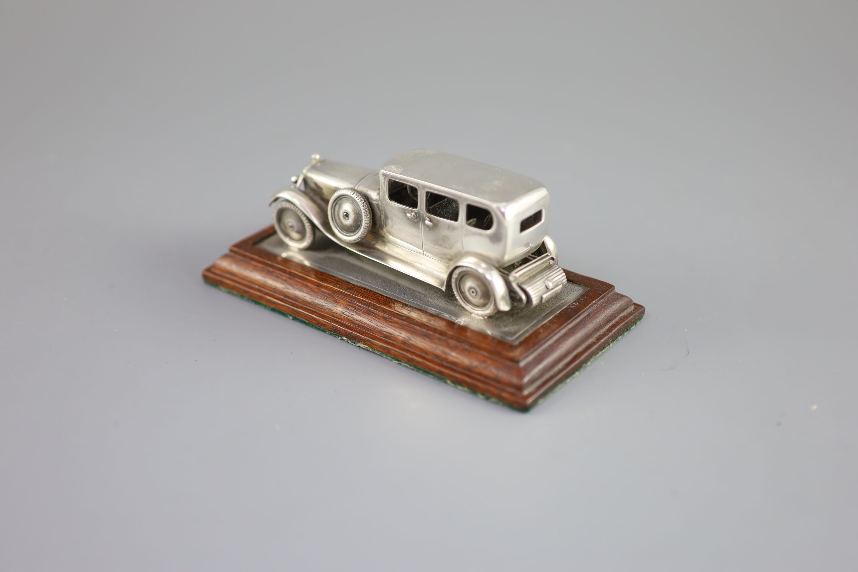 A George V miniature silver model of a Daimler Limousine, by Goldsmiths & Silversmiths Co Ltd